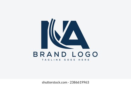 letter NA logo design vector template design for brand.