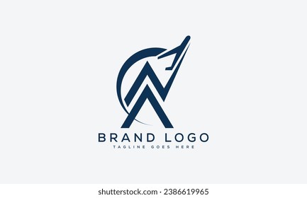 letter NA logo design vector template design for brand.