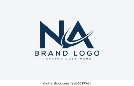 letter NA logo design vector template design for brand.