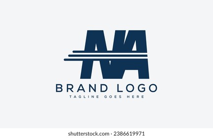 letter NA logo design vector template design for brand.