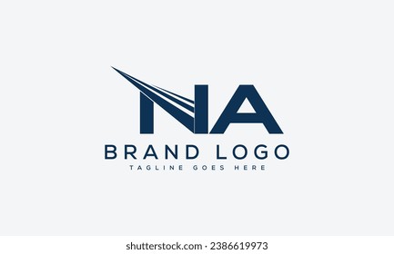 letter NA logo design vector template design for brand.