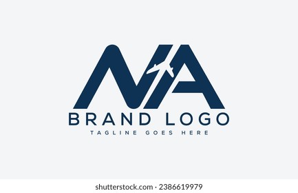 letter NA logo design vector template design for brand.