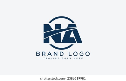 letter NA logo design vector template design for brand.