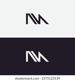 letter NA logo design vector template design for brand.
