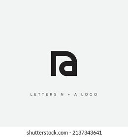 Letter NA or AN Logo icon template