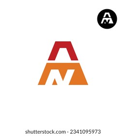 Letter AN NA A N Monogram Logo Design