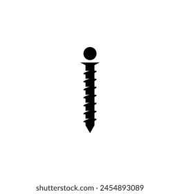 letter i nail simple vector logo symbol