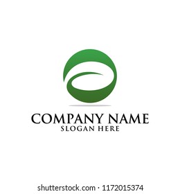 Letter A nature logo design