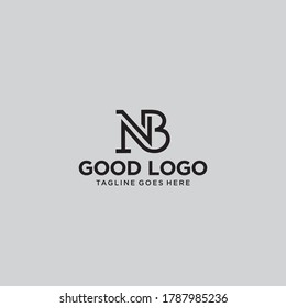 Letter NB desing logo for business whatever you want