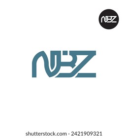 Diseño de logotipo de monograma de carta NBZ