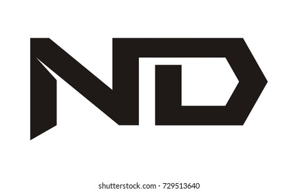 Letter ND Modern Logo 