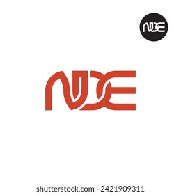 Letter NDE Monogram Logo Design