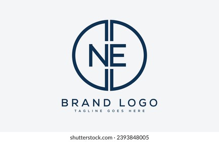 letter NE logo design vector template design for brand.