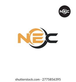 Letter NEC Logo Design Readymade Initial. A dynamic logo featuring a clean NEC monogram designed in a simple modern and minimal style. This high energy mark is crafted to work seamlessly across all media print digital color variations and backgrounds even at small sizes. It is suitable for high energy brands and businesses in Sports and Performance like Gyms Fitness E-sports and Extreme Sports. It is also perfect for Automotive and Motion industries like Racing Car mechanics Logistics and Transportation as well as Modern Tech Gaming.