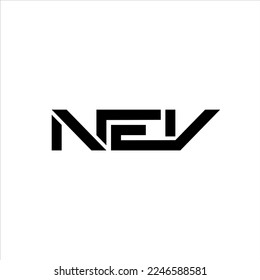 Letter NEV monogram logo design
