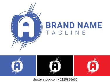 A letter new logo and icon design