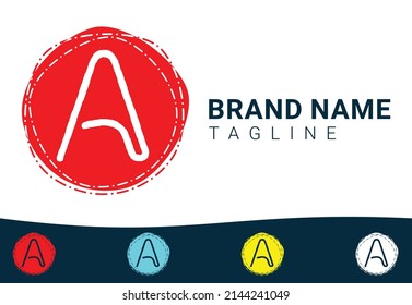 A letter new logo and icon design template