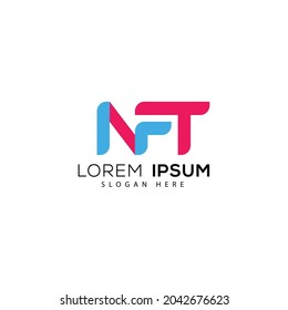 Letter NFT Logo Template Vector Design