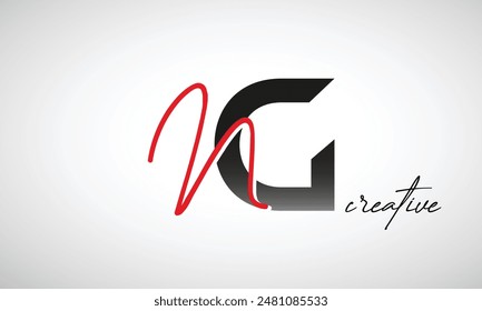 Letter NG Creative Clean Logo Design