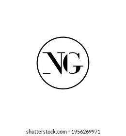 Letter NG initial monogram logo design, wedding, fashion, make up logo template