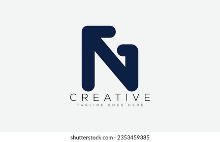 Letter NG logo design template vector illustration.
