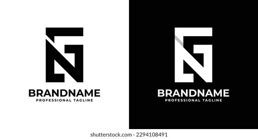 Letter NG Monogram Logo. Suitable for any business related with NG or GN initials.