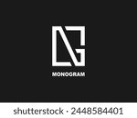 Letter NG monogram logo template vector