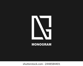 Letter NG monogram logo template vector