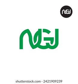 Letter NGJ Monogram Logo Design