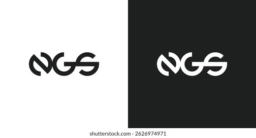 Letter NGS Logo Design Vector