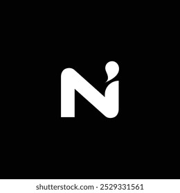 Letter Ni Logo Design Vector