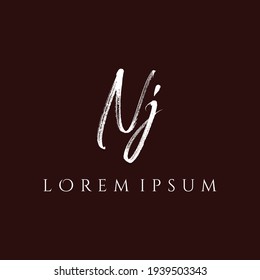Letter NJ luxury logo design vector
