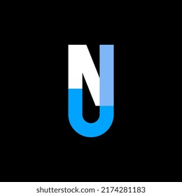 letter njia monogram logo design template