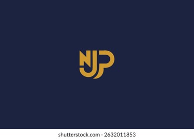 letter njp logo icon design template with vector inspiration