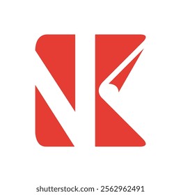 Letter NK icon eps file