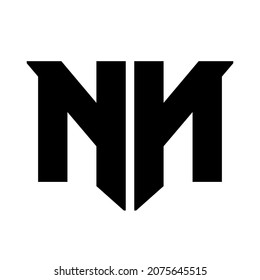 Letter NK monogram logo design