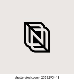 Letter NL or LN logo