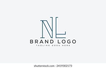 letter NL logo design vector template design for brand.