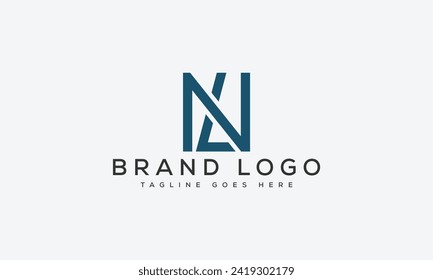 diseño de la plantilla vectorial del logotipo NL de la carta para la marca.
