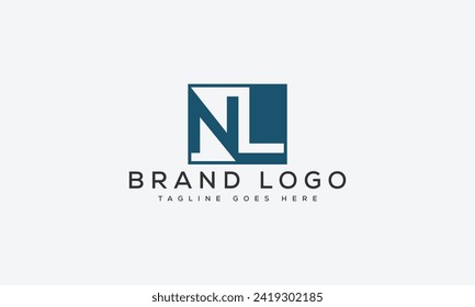 letter NL logo design vector template design for brand.