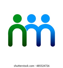 letter nm logo