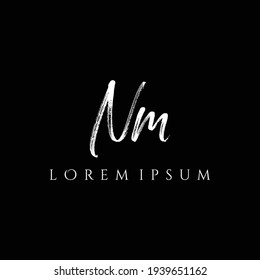 Letter NM luxury logo design vector