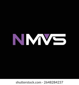 Letter NMVS Logo Stock Illustrations and Vectors.