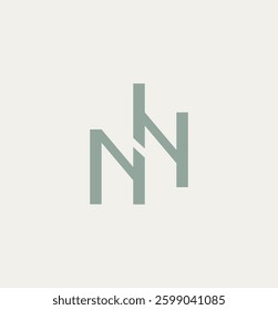 Letter NN Building Architect Logo Concept. Intial N N Real Estate Logo Design Template for Company, Building Vector