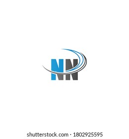 Letter NN combine circle icon 