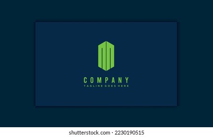 Diseño de logotipo de letra nn con plantilla de vector modificable.