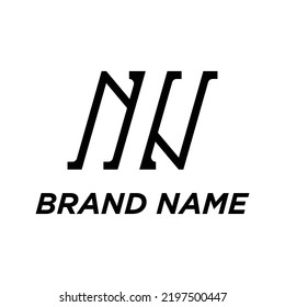 Letter NN with Modern, Luxury style. Eps 10