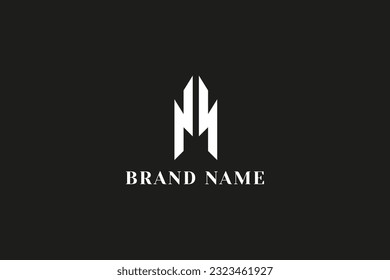 Letter NN monogram logo vector icon illustration