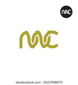 Diseño de logotipo de monograma de carta NNC