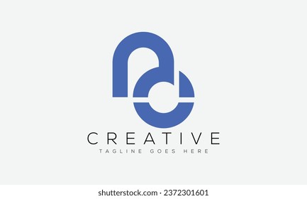 Letter NO logo design template vector illustration
